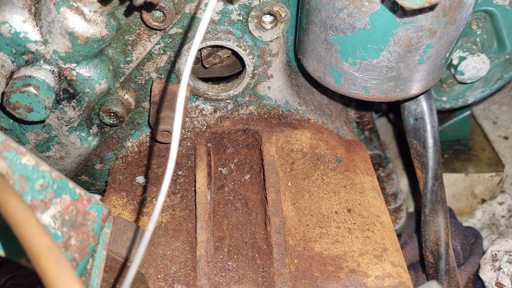 Vattenpumpen läckte in i motorn